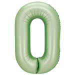 G Шар 40'' / 102 см "Цифра 0" Оливковый Сатин (БГ-60)