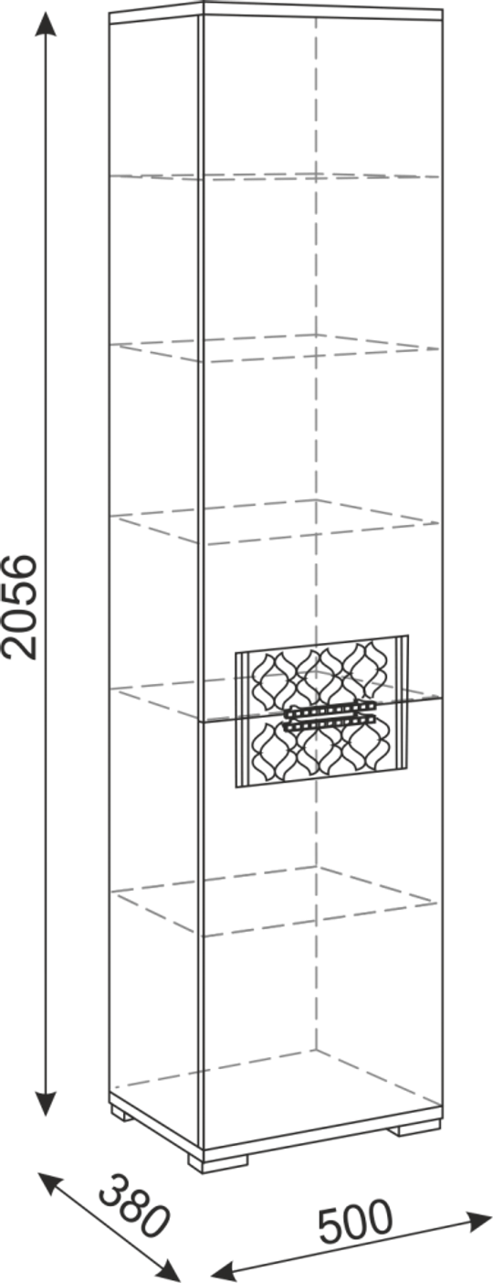 Тиффани (гостиная) М12 Пенал