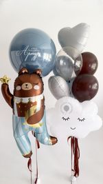 Воздушные шары на выписку для мальчика №9153