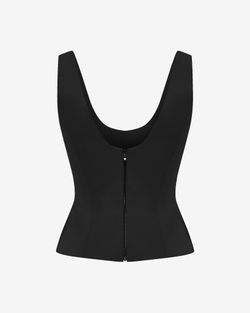 Топ корсетного типа из атласа