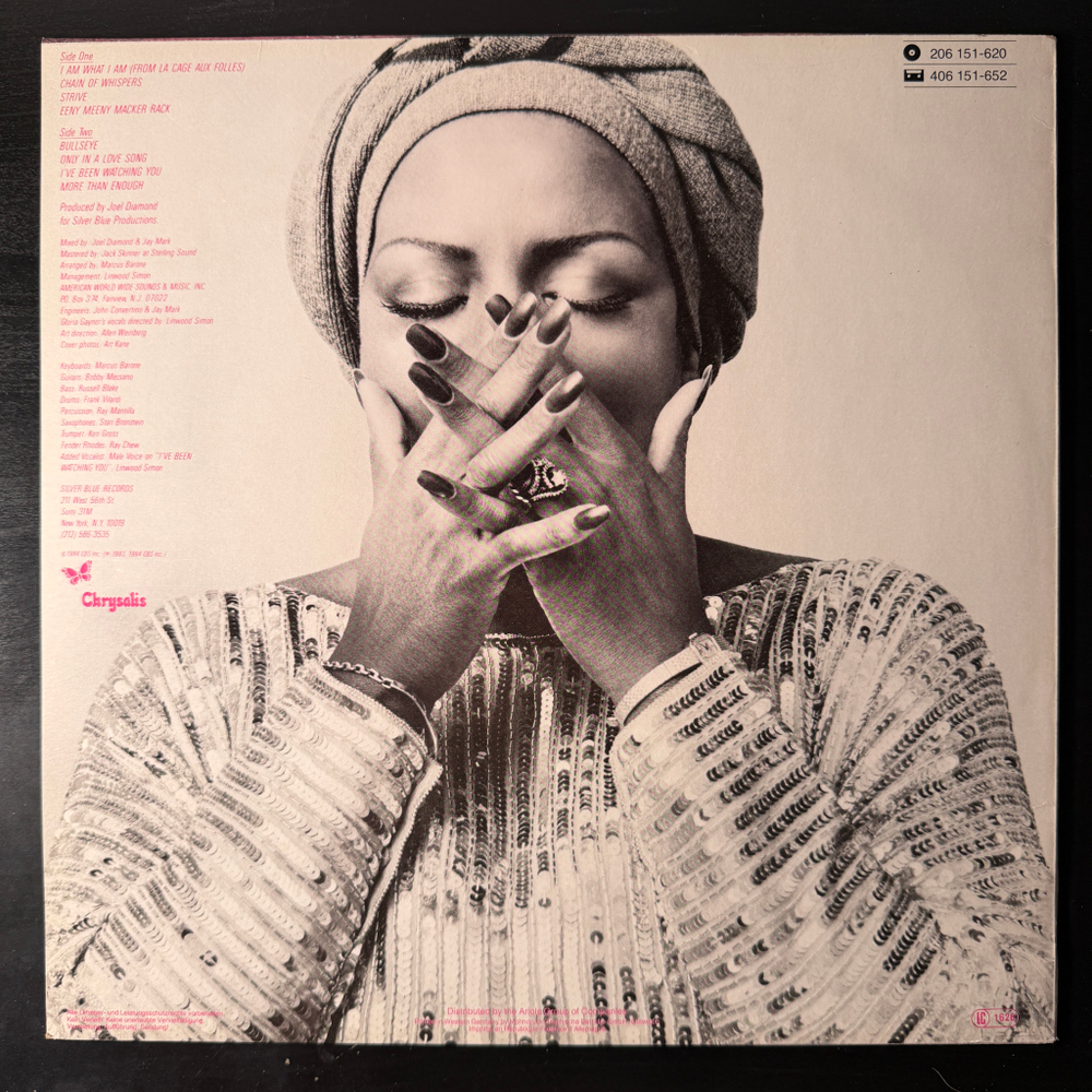 Gloria Gaynor ‎– I Am Gloria Gaynor (Европа 1984г.)