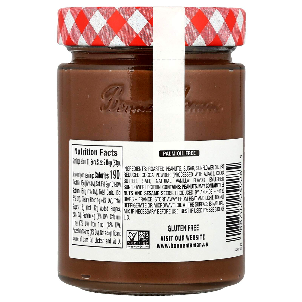 Bonne Maman, Арахисовый шоколад, 350 г (12,3 унции)