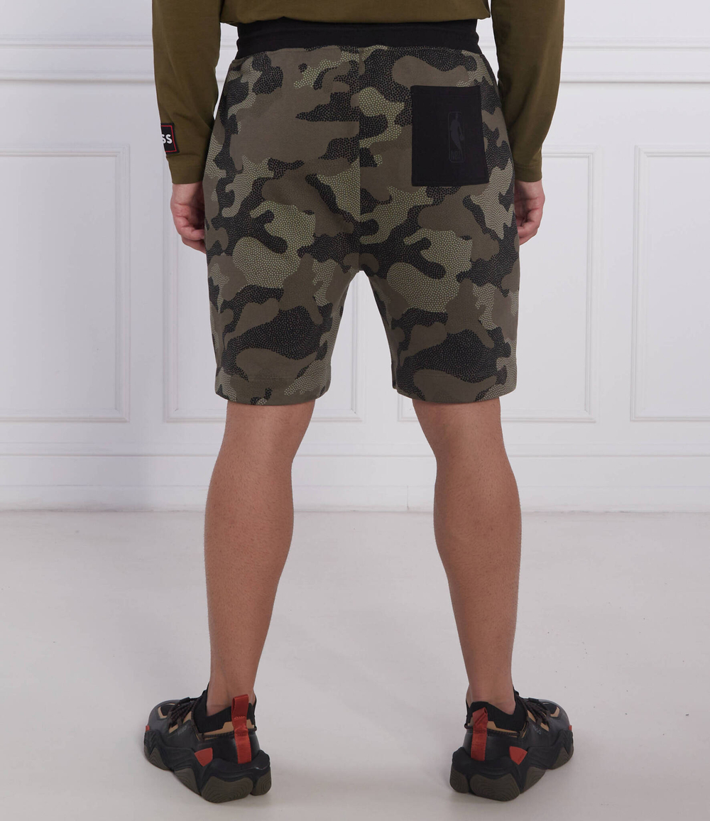 шорты boss x nba slam_camo BOSS ORANGE - зеленый(50477471)