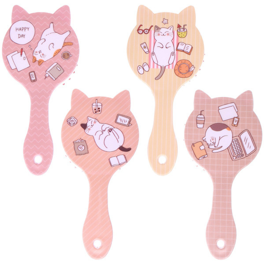 Расческа массажная детская «ЕДИНОРОЖКИ», микс 4 дизайна, 16*8см (пакет с подвесом)