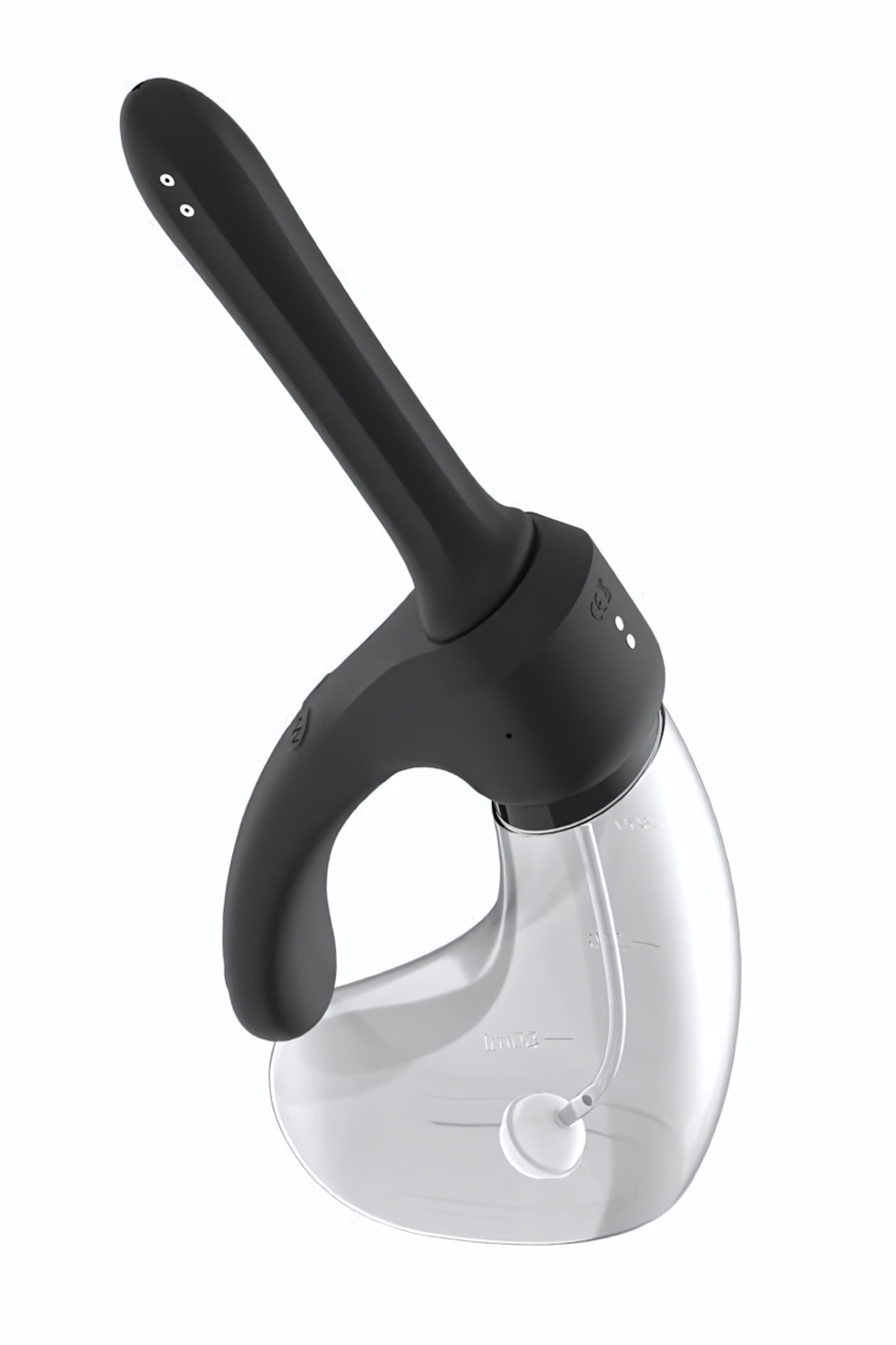 Душ для интимной гигиены Iceberg с вибрацией и автоматической подачей воды (Цвет: черный)