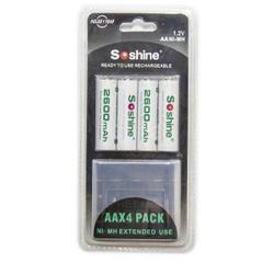 Аккумулятор Soshine RTU AA 2600 mAh NiMH (4шт)