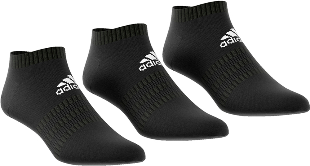 Теннисные носки Adidas Cushion Low 3PP - Black/Black/Black