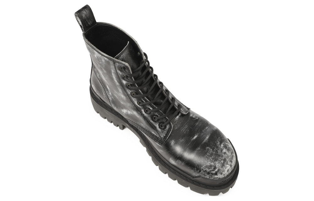 Balenciaga Distressed Effect Strike Boots