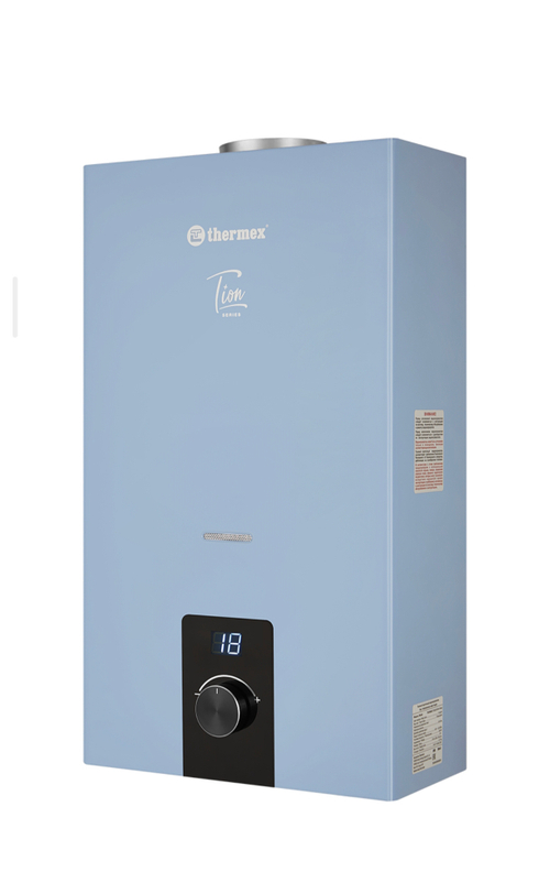 Водонагреватель газовый проточный THERMEX T 20 D (silver Grey)