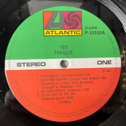 Винтажная виниловая пластинка LP Yes Fragile (Japan 1976) (No Obi) We Have Heaven