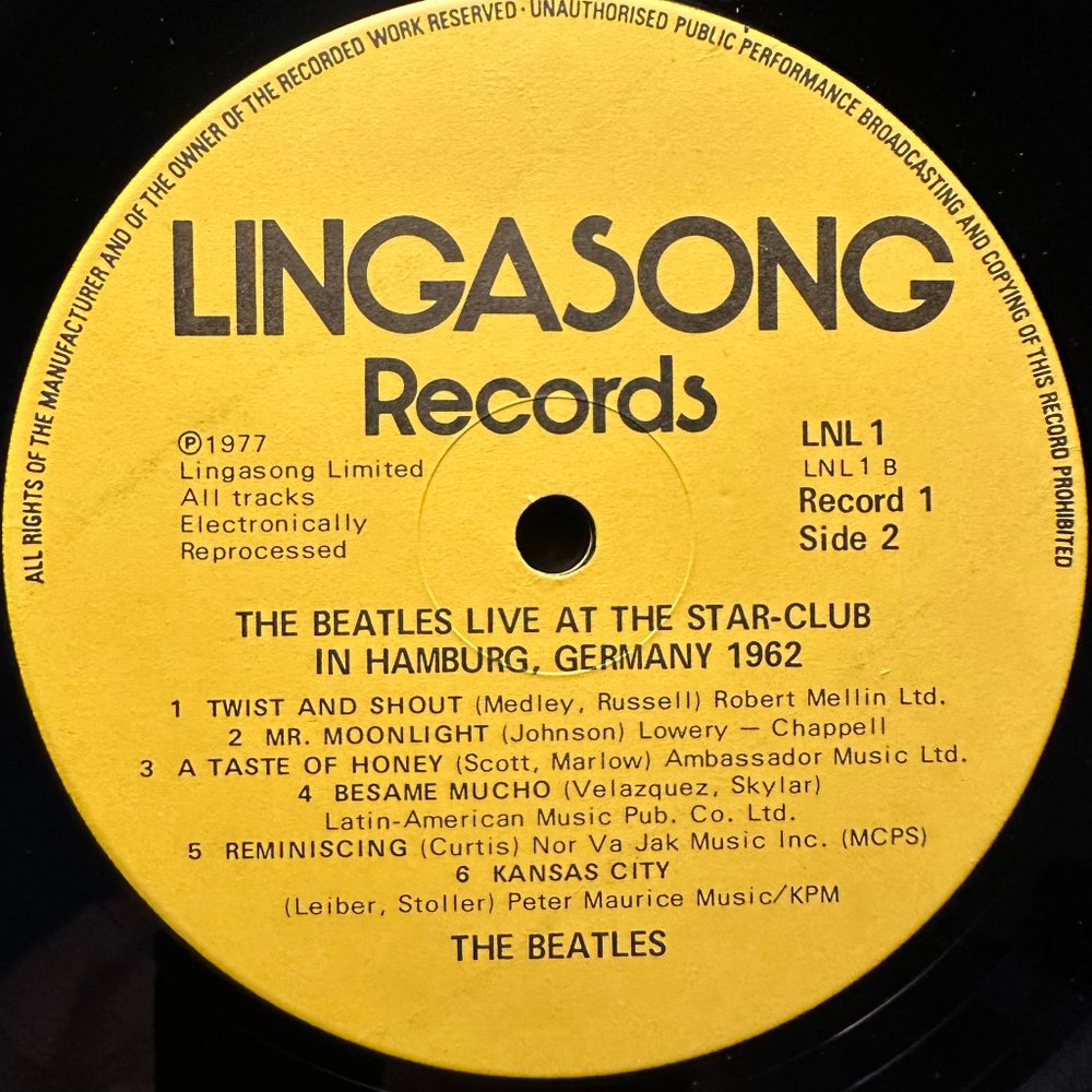 The Beatles ‎– Live! At The Star-Club In Hamburg, Germany; 1962 2LP (Англия 1977г.)