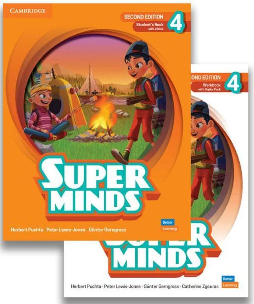 Super Minds 4 (2 Ed) Комплект SB+WB+CD
