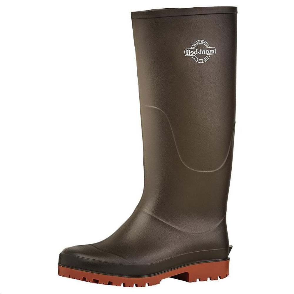 MONTBELL Waterproof Abrasion Resistant Waterproof And Wear resistant Knee High Rain Boots Women"s Brown