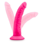Розовый фаллоимитатор 7.5 Inch Silicone Dual Density Cock - 19 см. (Цвет: розовый)