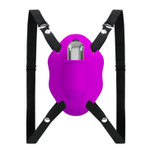 Лиловый вибростимулятор для клитора Love Rider на ремешках