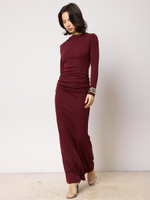 Платье бордо THELILU