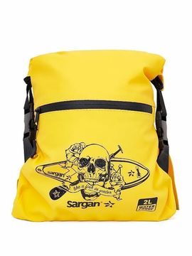 Гермосумка поясная Sargan Скелетон-Кенга+SUP желтый