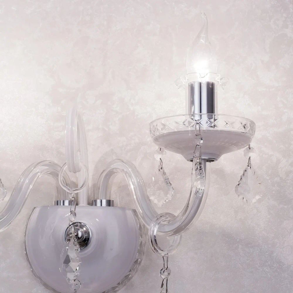 Citilux Марена CL352320 Бра стеклянное Белое