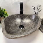 Раковина из речного камня RS-63860 (45*40*14) 0121