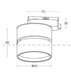 Трековый светильник Maytoni Technical TR007-1-12W4K-W