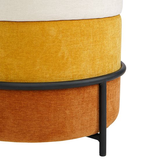 Пуф norunn, шенилл, тыквенный