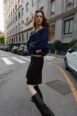 ZARА ДЛИННЫЕ БЕРМУДЫ КЛЕШ, ЧЕРНЫЙ