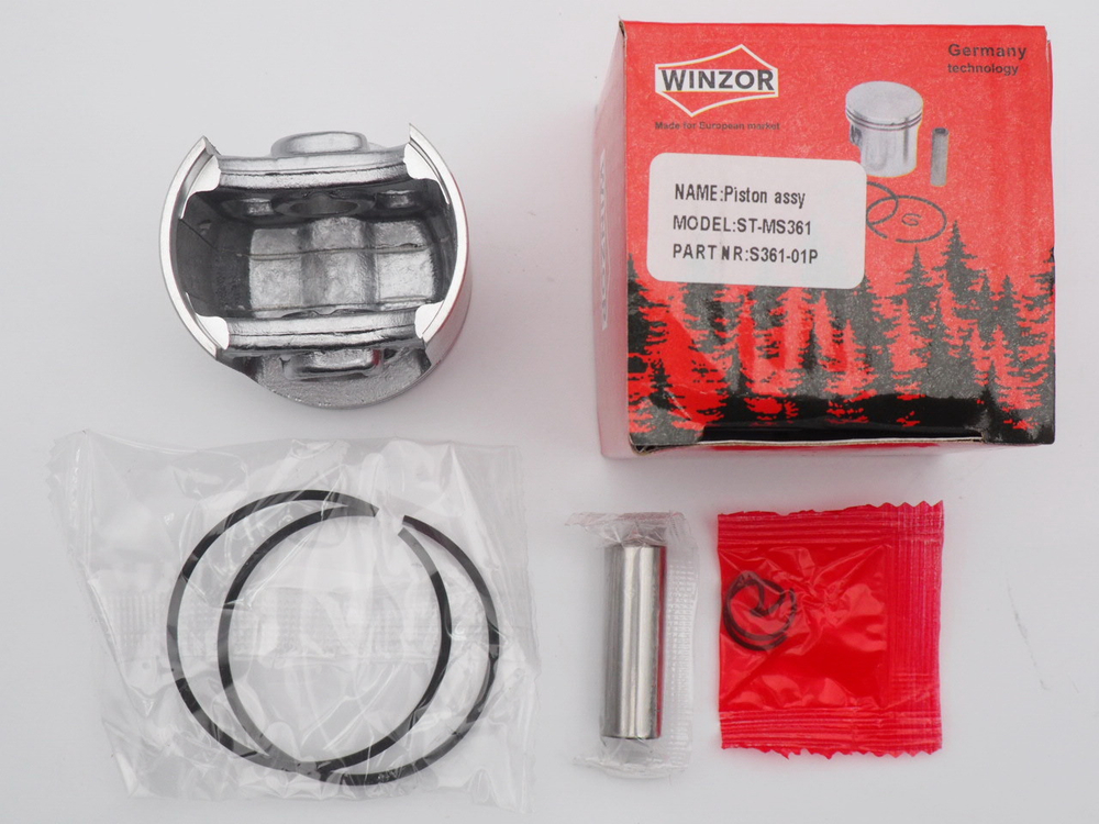 Поршень б/п Stihl MS-361 (D:47-мм, в сборе, а: 11350302005) [Winzor]