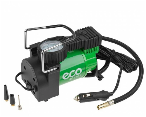 Компрессор автомобильный ECO AE-015-3, 40 л/мин, аналоговый манометр, защита от перегрева