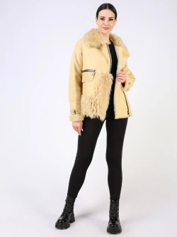 Дубленка зимняя натуральная короткая