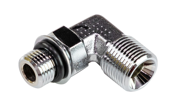 Переходник угловой на гидроцилиндр 3/8"x1/4", Sea First