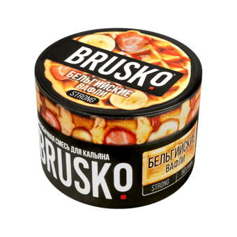 Бестабачная смесь для кальяна BRUSKO 50г STRONG - Бельгийские Вафли