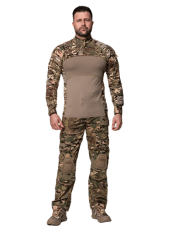 Летний тактический костюм с защитой Комбат, мультикам