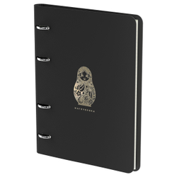 Тетрадь на кольцах А5, 80л. ЛАЙТ, кожзам, Greenwich Line "Matryoshka", тон. блок Nr4A5_56550