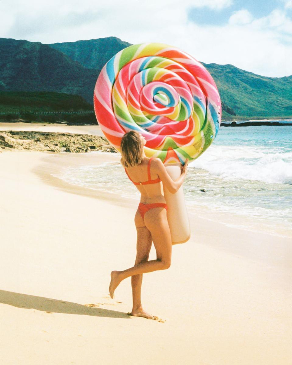 Плот для плавания 208*135см Леденец (Intex)