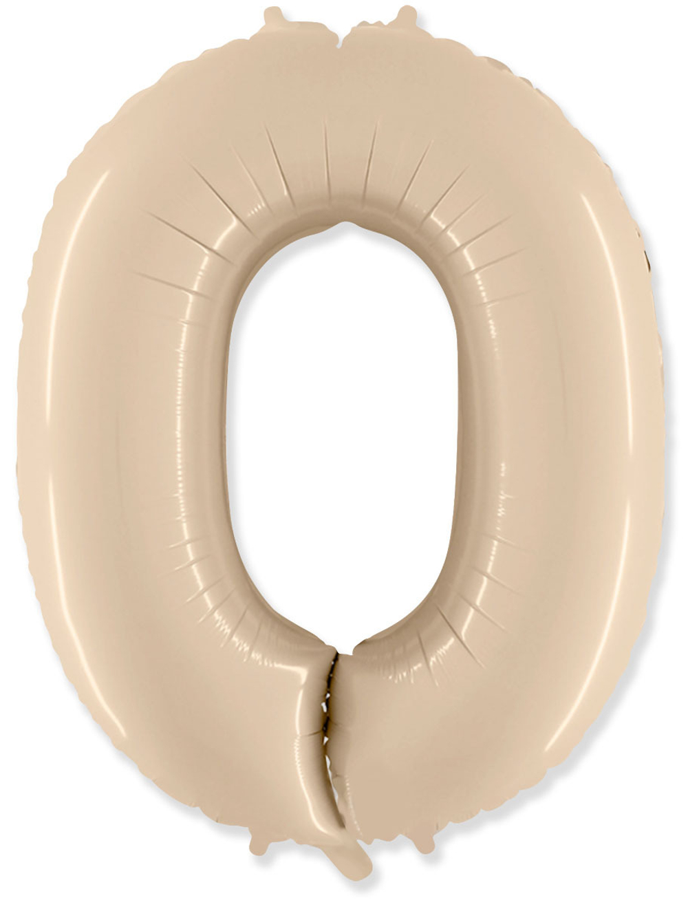 Шар Цифра Кремовая