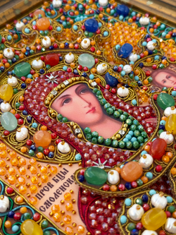 И-21а Набор для вышивания хрустальными камнями Богородица "Смоленская"