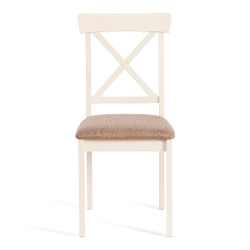 Стул Гольфи 2/ Golfi 2 дерево гевея, 45*51*94, ivory white, ткань кор.-зол. (1505-9) (Комплект из 2 шт.)