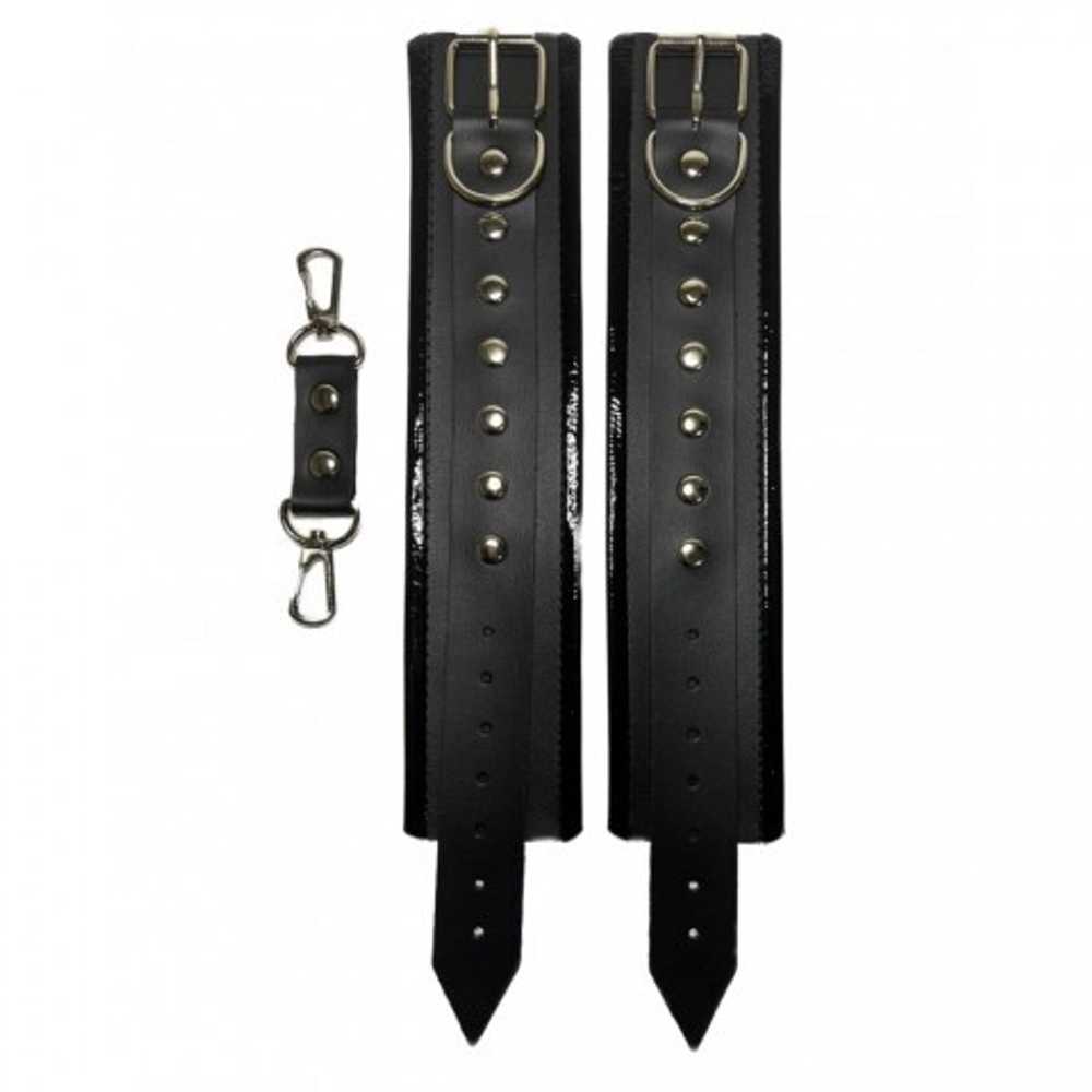 Наручники из эко-кожи черные