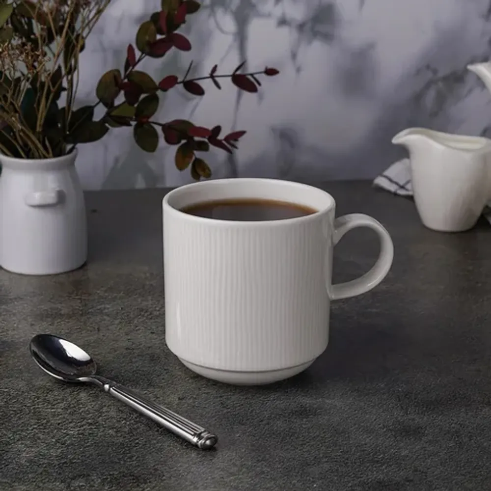 Кружка 370 мл белая d 8,5 см h9,1 см Neo Silk Stackable Noble [6]