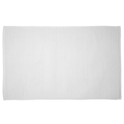 Коврик для ванной фактурный белого цвета из коллекции essential, 50х80 см