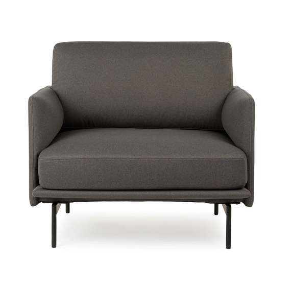 Кресло Bebe, чёрная водоотталкивающая ткань