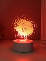 Светильник "Суетолог" LED RGB от сети RISALUX 9,5х13,2х14,6