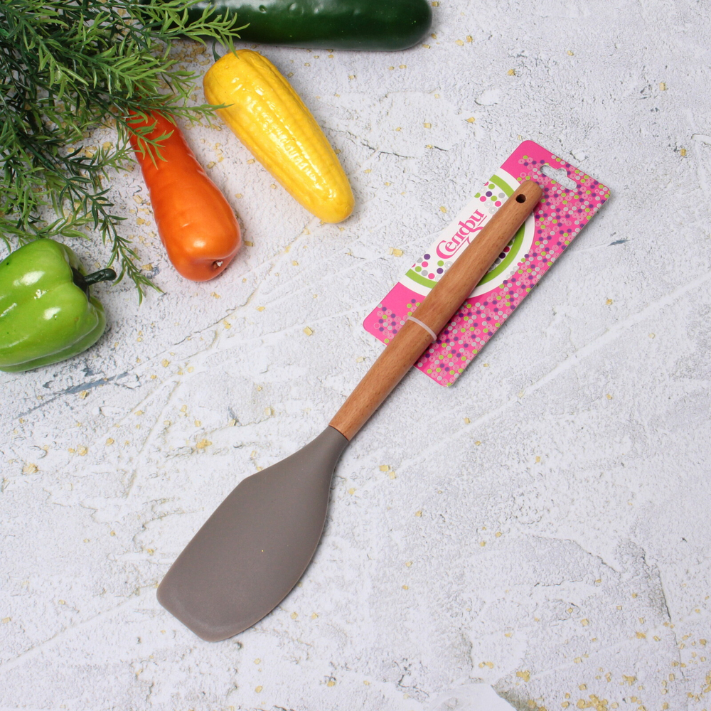 Лопатка кулинарная скошенная силиконовая «Modern kitchen»