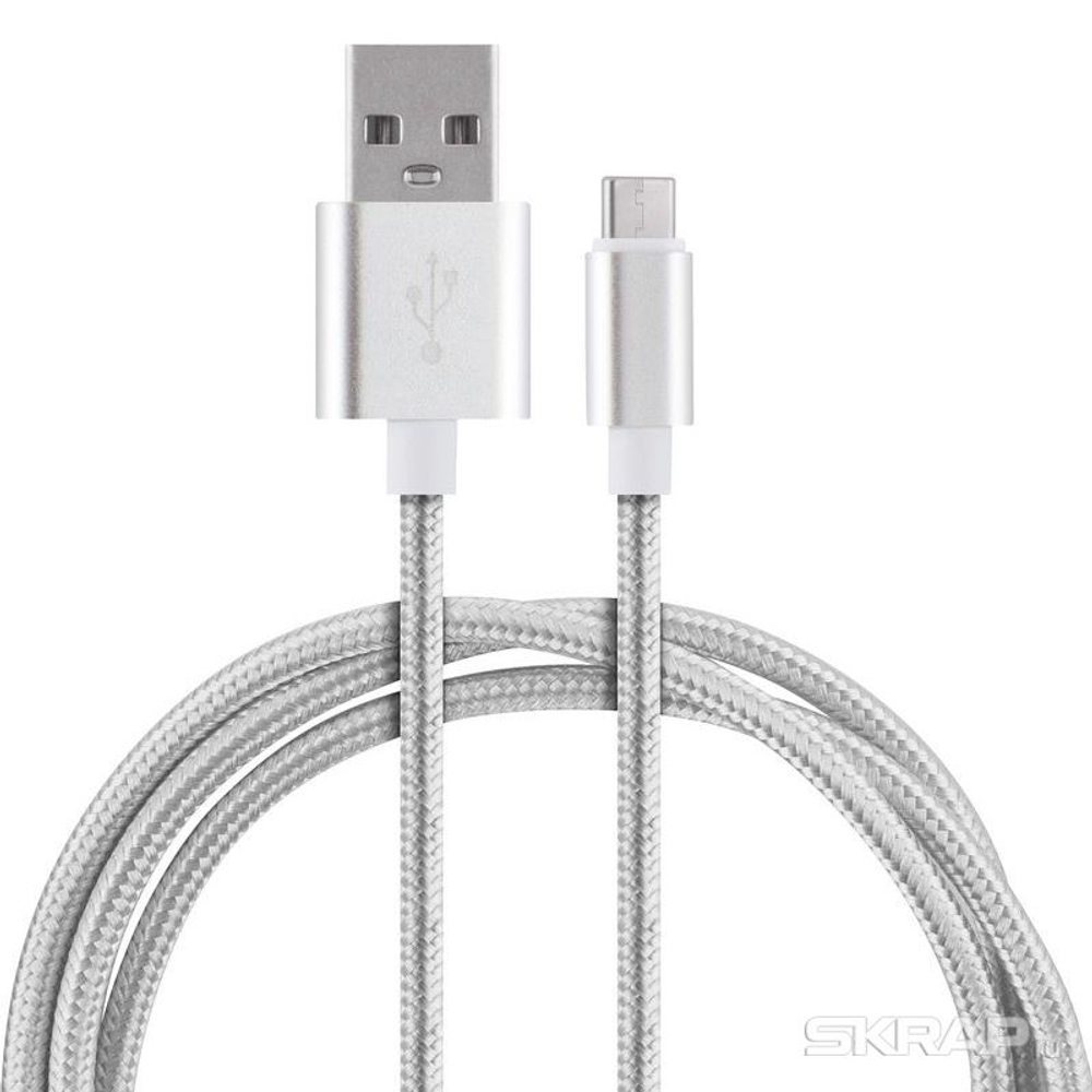 Кабель Energy ET-01 USB/Type-C, серебро