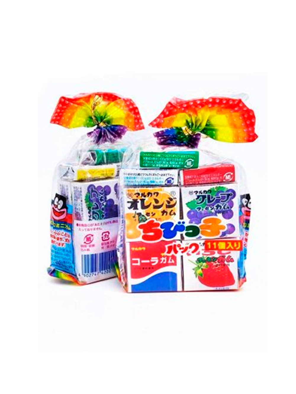 Жевательная резинка Marukawa Ассорти (апельсин, виноград, йогурт, кола, клубника, зеленое яблоко), 58,2 г