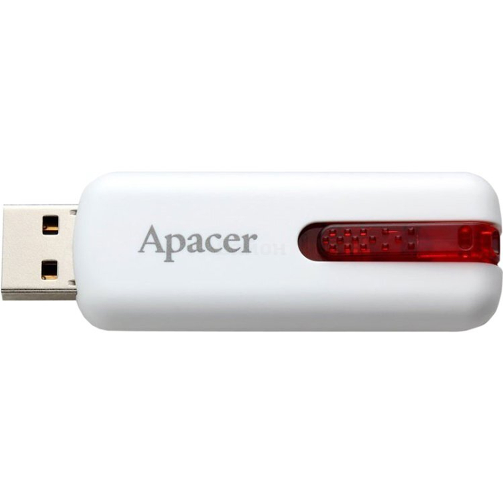 USB Флешка 4GB Apacer AH326 USB 2.0, белая