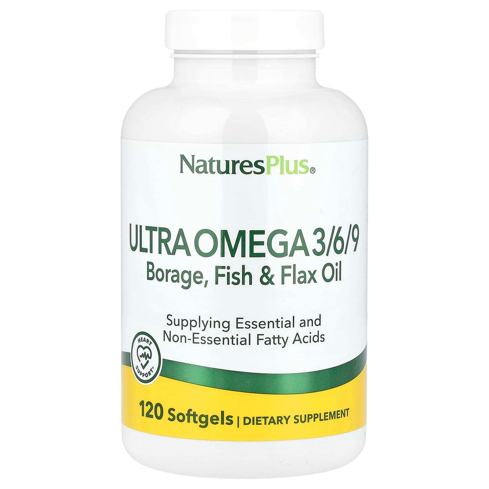 NaturesPlus, Ультра омега 3/6/9, 120 капсул