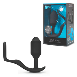 b-vibe Snug & Tug - Эрекционное кольцо с анальным плагом