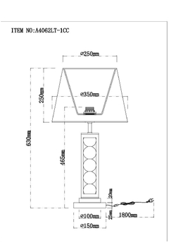 Настольная лампа Arte Lamp Jessica A4062LT-1CC