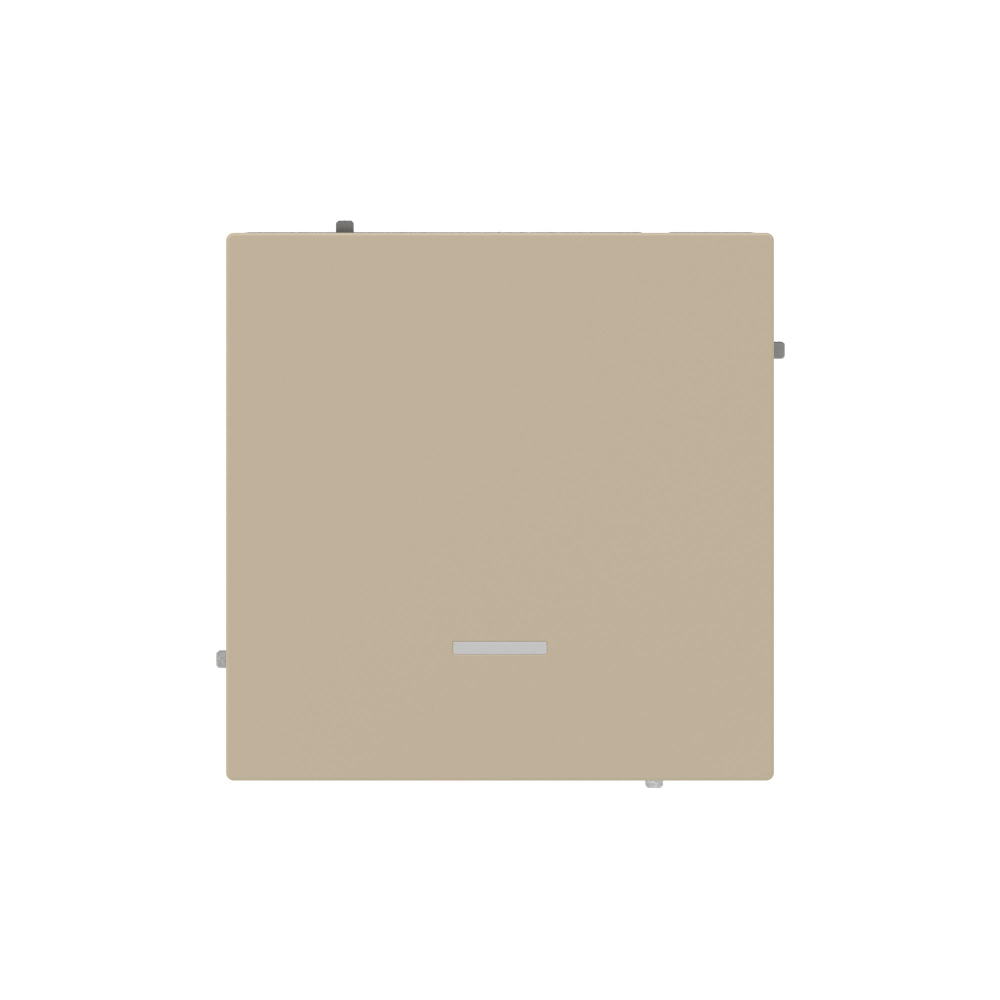 Выключатель одноклавишный с подсветкой, KANT, ванильный марципан